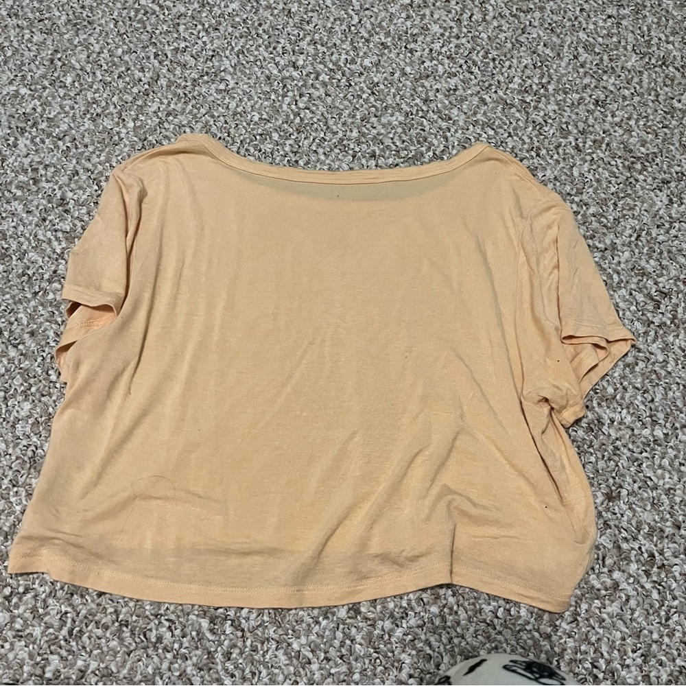 American eagle creamsicle crop top